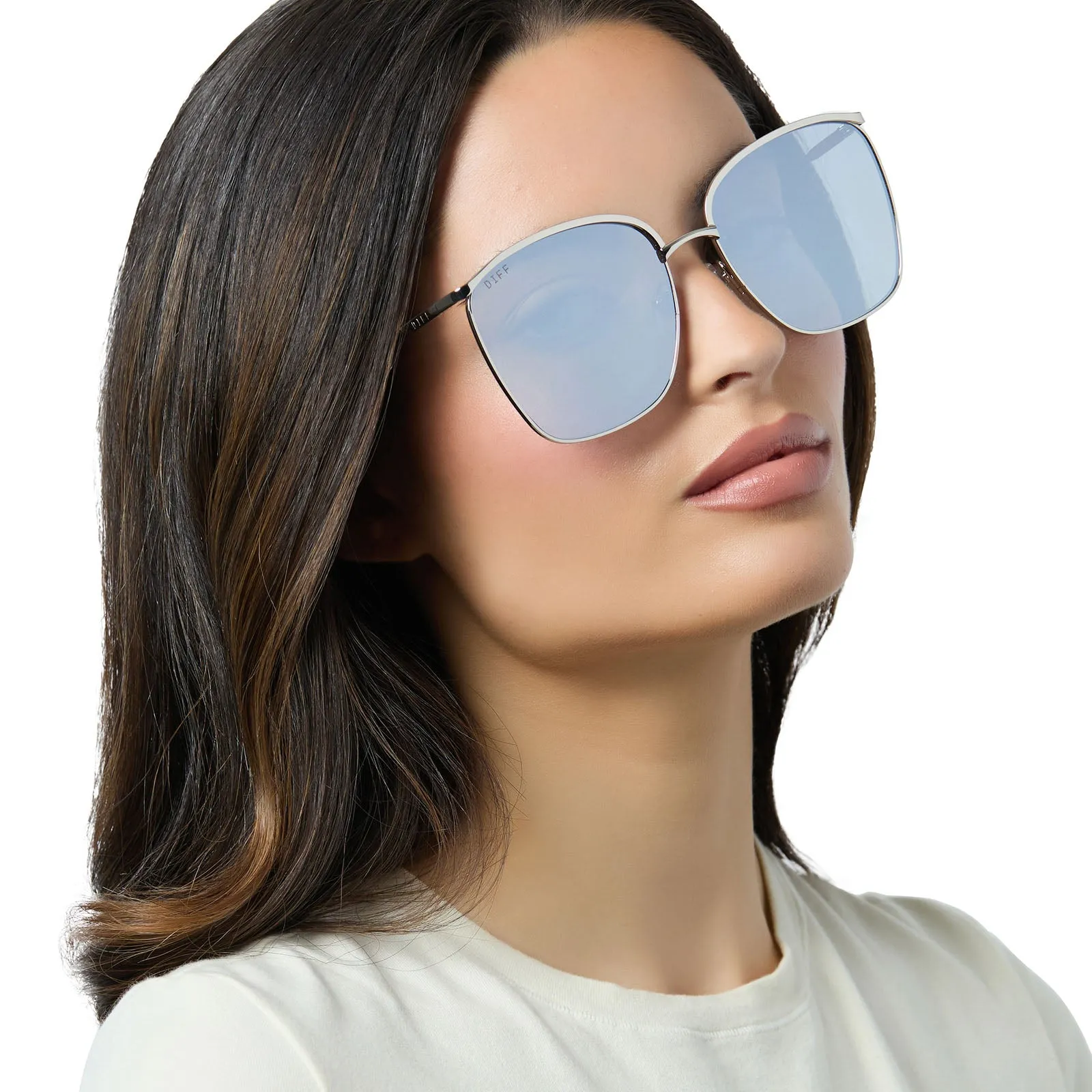 VITTORIA - SILVER   SILVER MIRROR SUNGLASSES