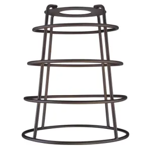 Westinghouse 8503800 Oil Rubbed Bronze Finish Cage Shade with Open Bottom